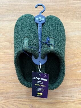 Bombas Sherpa Slip-On Slippers in Deep Green